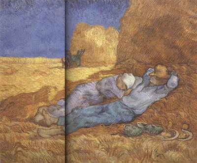Vincent Van Gogh Noon:Rest from Work (nn04) China oil painting art